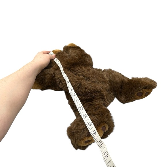 FINE TOY 16” BEAR HUGS BROWN VINTAGE STUFFED ANIMAL HEATING PAD COVER NO WARMER - Picture 3 of 10